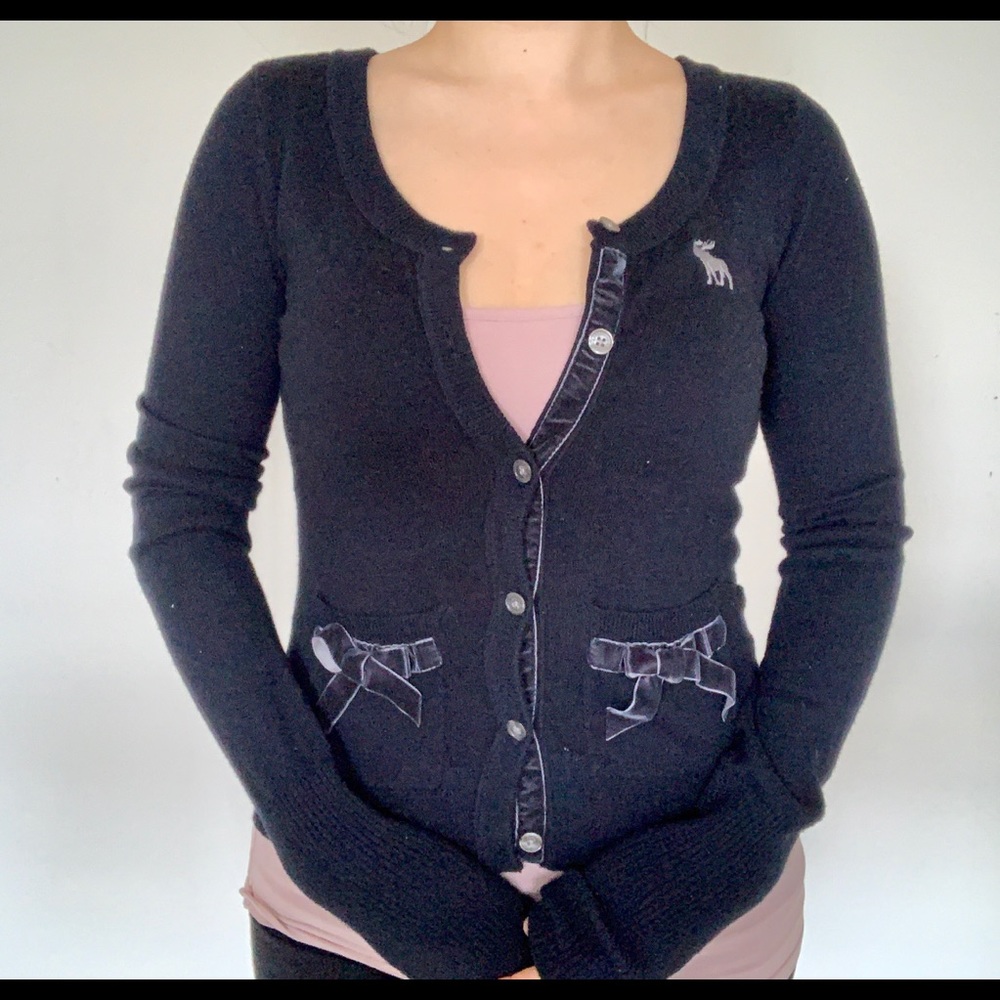 Abercrombie & Fitch navy sweater cardigan sz S